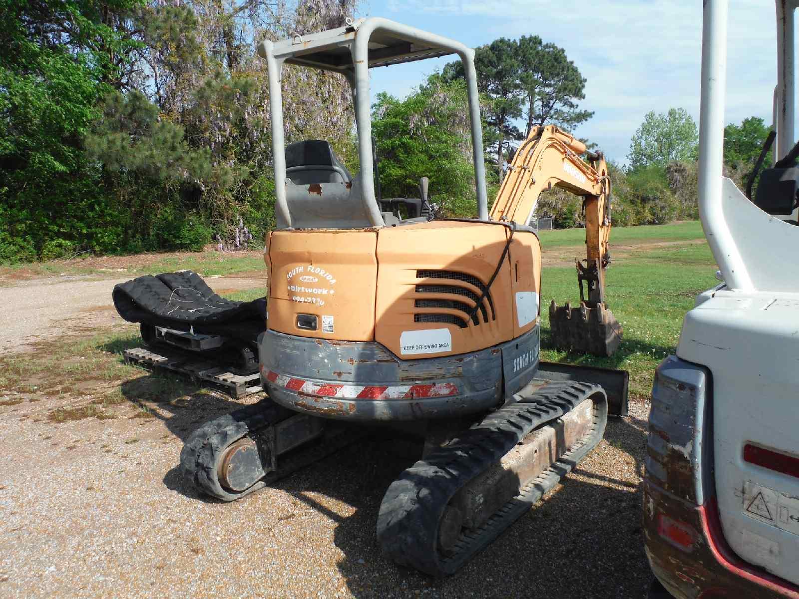 Doosan DX35Z Mini Excavator, s/n 5356: Canopy, Manual Thumb, Blade