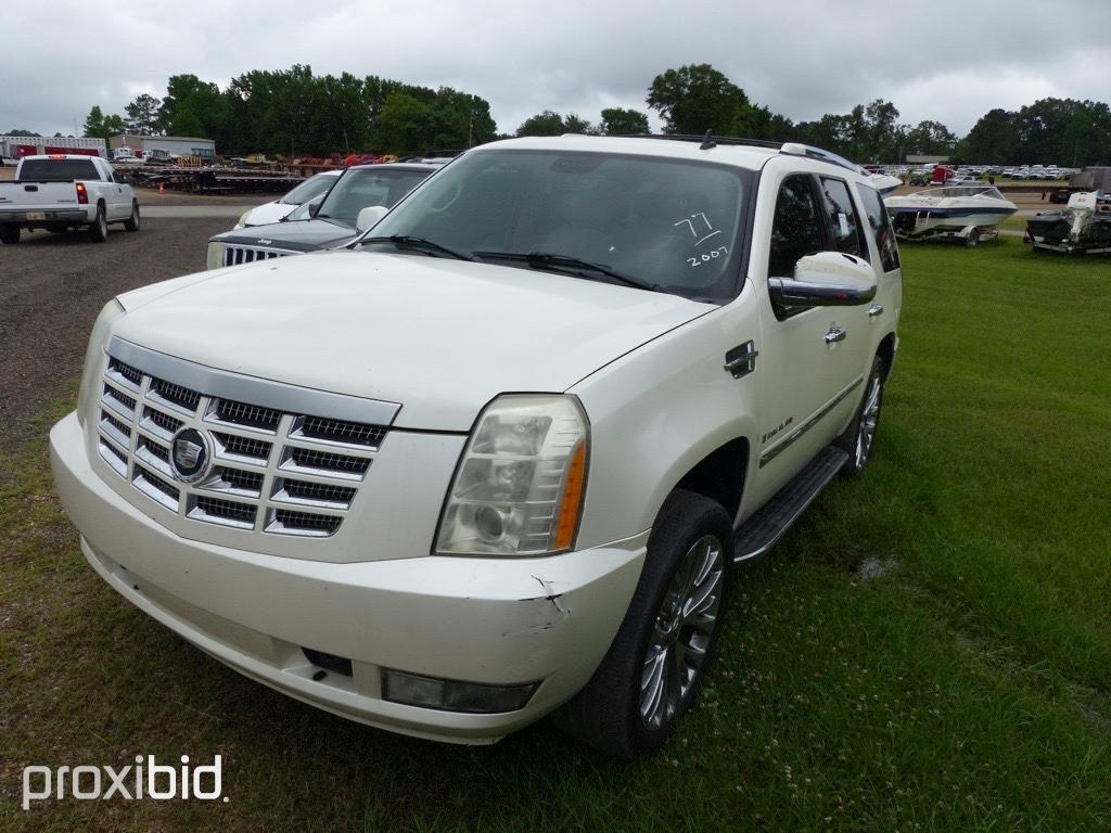 2007 Cadillac Escalade, s/n 1GYEC638X7R366033: 4-door, Auto, Odometer shows