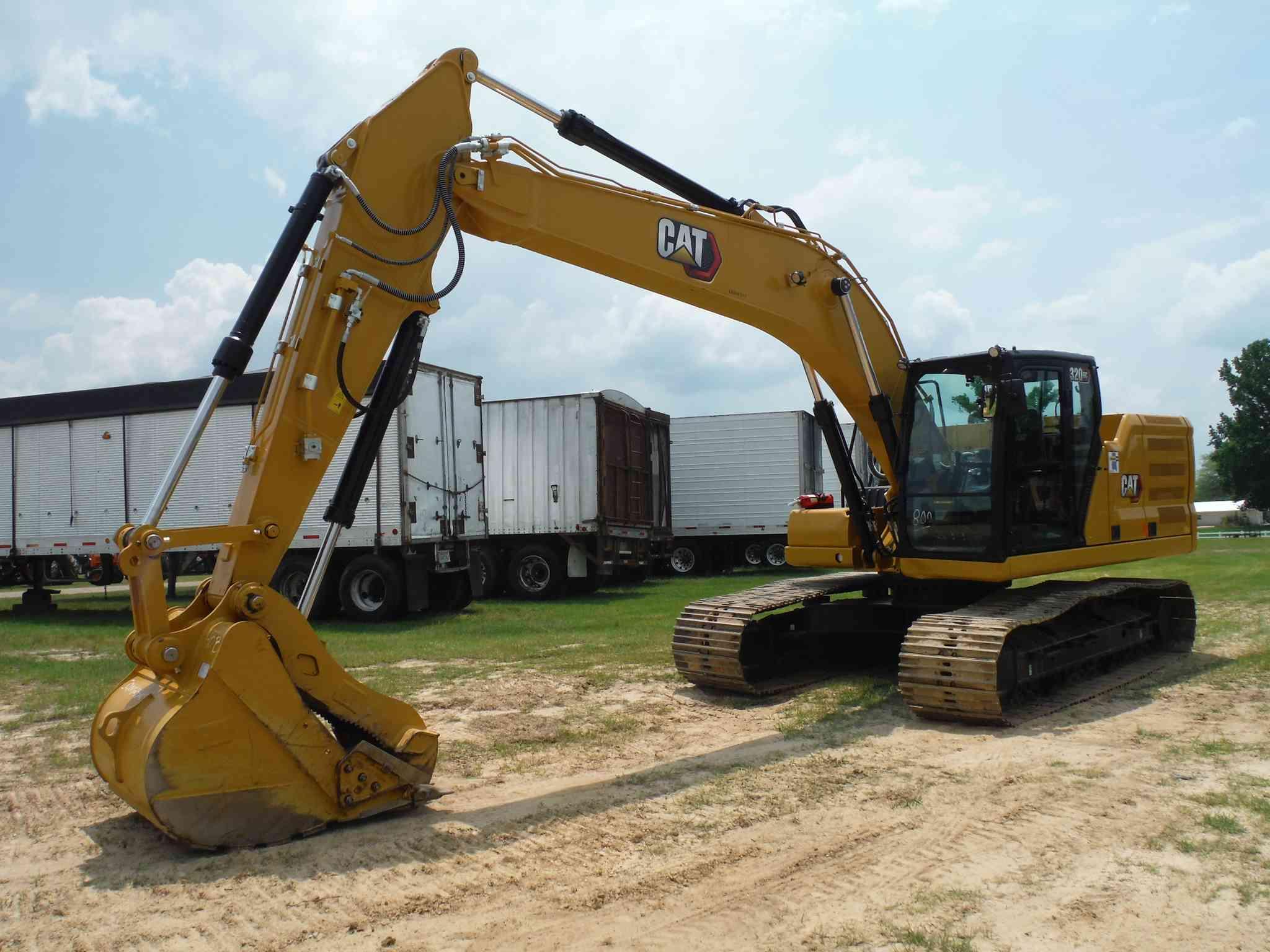 2021 Cat 320GC Excavator, s/n CAT00320HLKS10307: C/A, Hyd. Thumb, Remaining