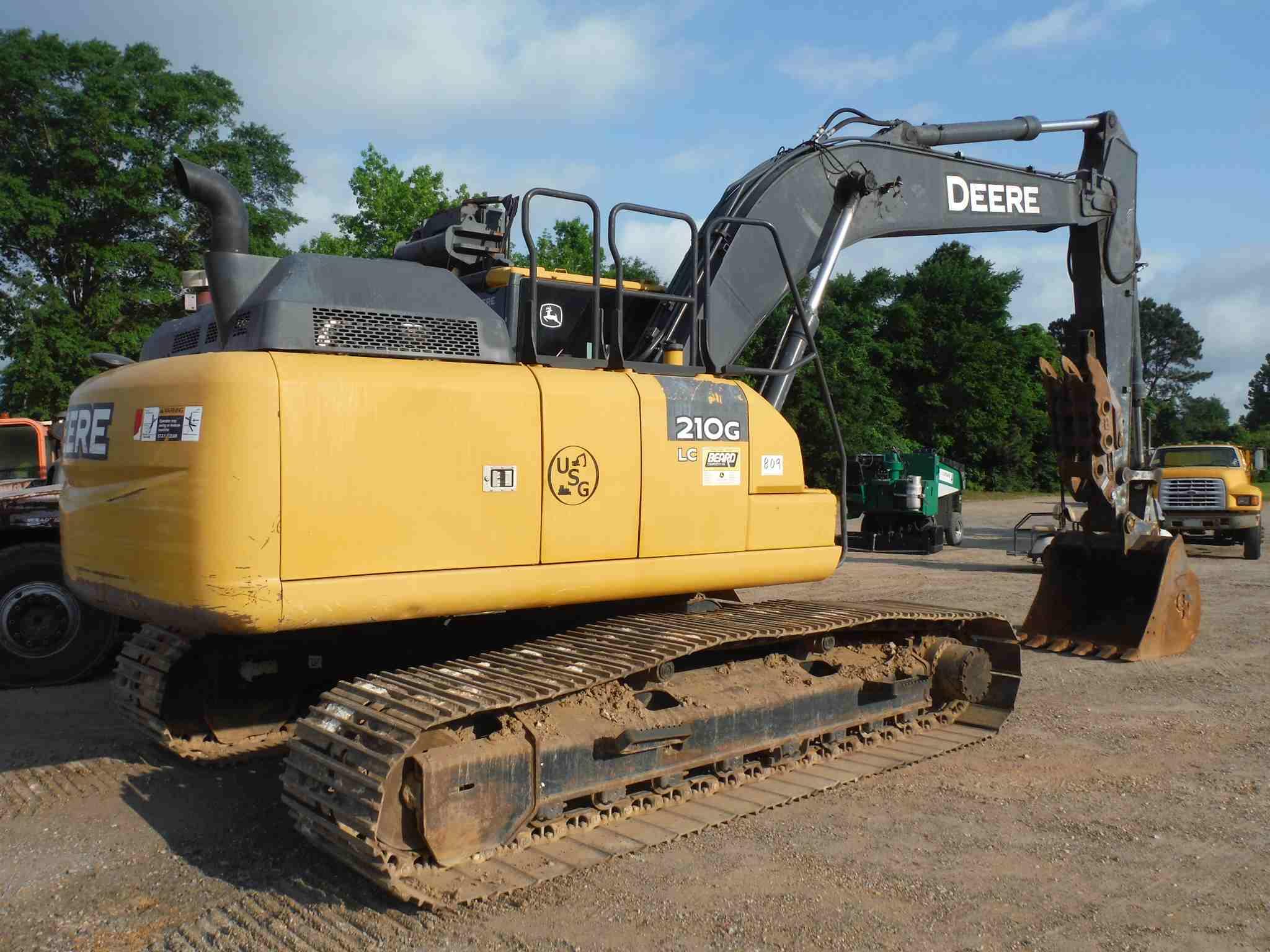 2019 John Deere 210G Excavator, s/n 525021: C/A, Manual Thumb, Meter Shows