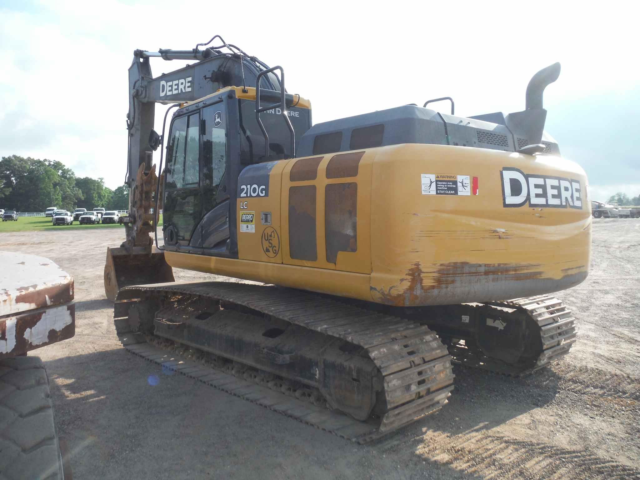 2019 John Deere 210G Excavator, s/n 525021: C/A, Manual Thumb, Meter Shows