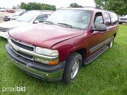 2002 Chevy Suburban, s/n 1GNEC16Z22J217496: Odometer Shows 270K mi.