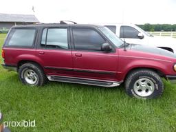 1995 Ford Explorer 4WD SUV, s/n 1FMDU34X3SZB09125: 4.0 V6 Eng., Auto, Odome