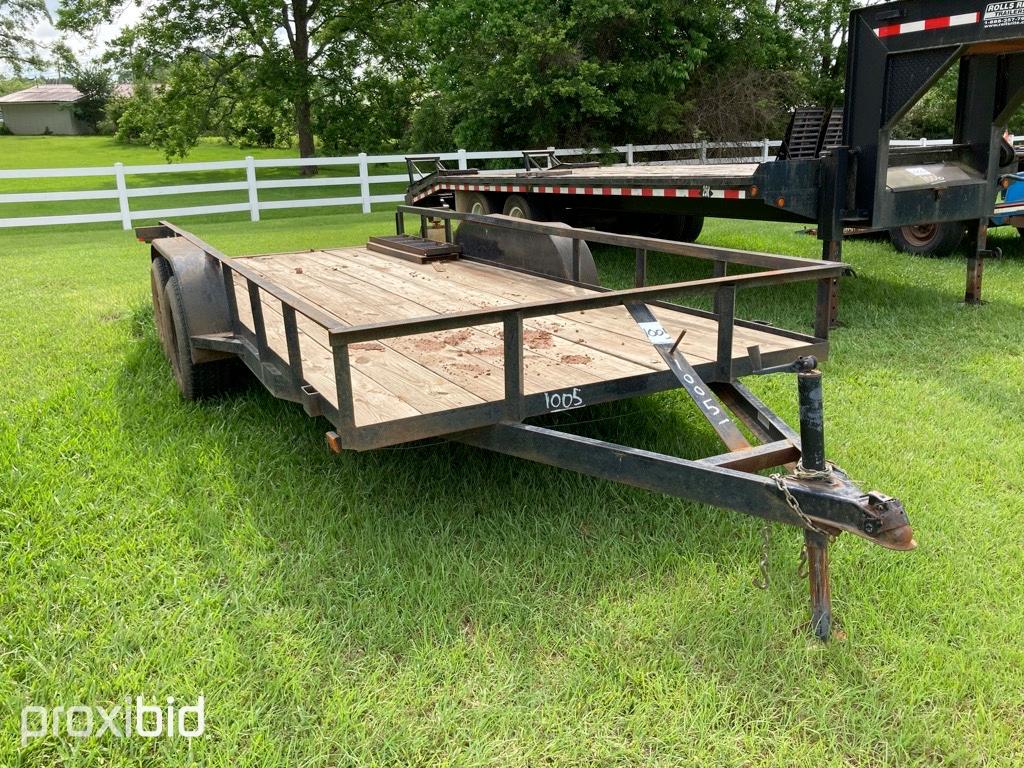 Shopbuilt 16' Trailer (No Title - Bill of Sale Only): T/A, Bumper-pull