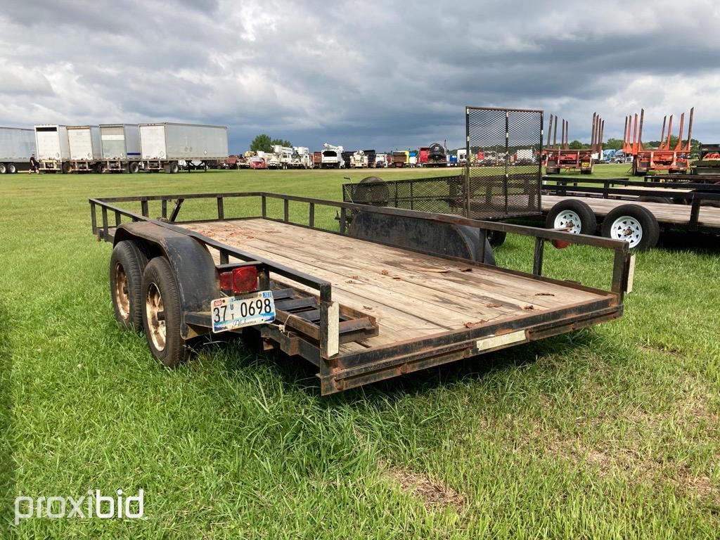 Shopbuilt 16' Trailer (No Title - Bill of Sale Only): T/A, Bumper-pull