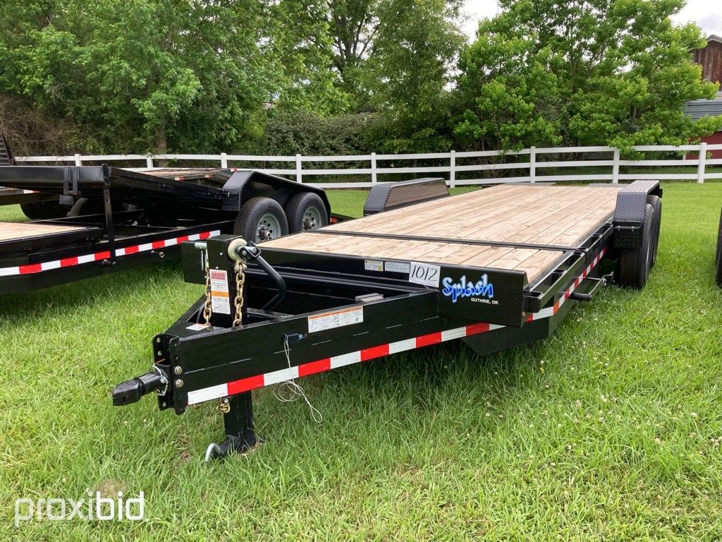 New 2022 Splash Sales 22' Tilt Trailer, s/n 4S91T2625NG627006 (Has MSO): Tw