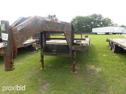 2001 29' Gooseneck Trailer, s/n 5BEBF29261C115954: 102" Wide, Tandem Duals,