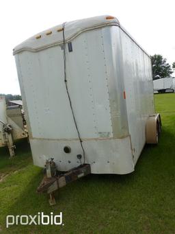 2005 Haulmark Enclosed Trailer, s/n 16HPB14215G066993: Model KD7X14WT2, Rea