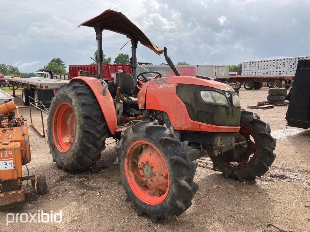 Kubota M7040 MFWD Tractor, s/n 91851 (Salvage)