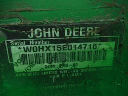 John Deere HX15 15' Rotary Mower, s/n W0HX15E014716