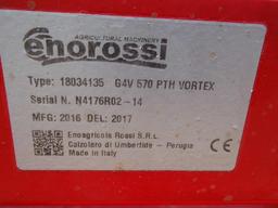 2017 Enorossi G4V-570PTH 17' Hay Tedder, s/n N4176R02-14