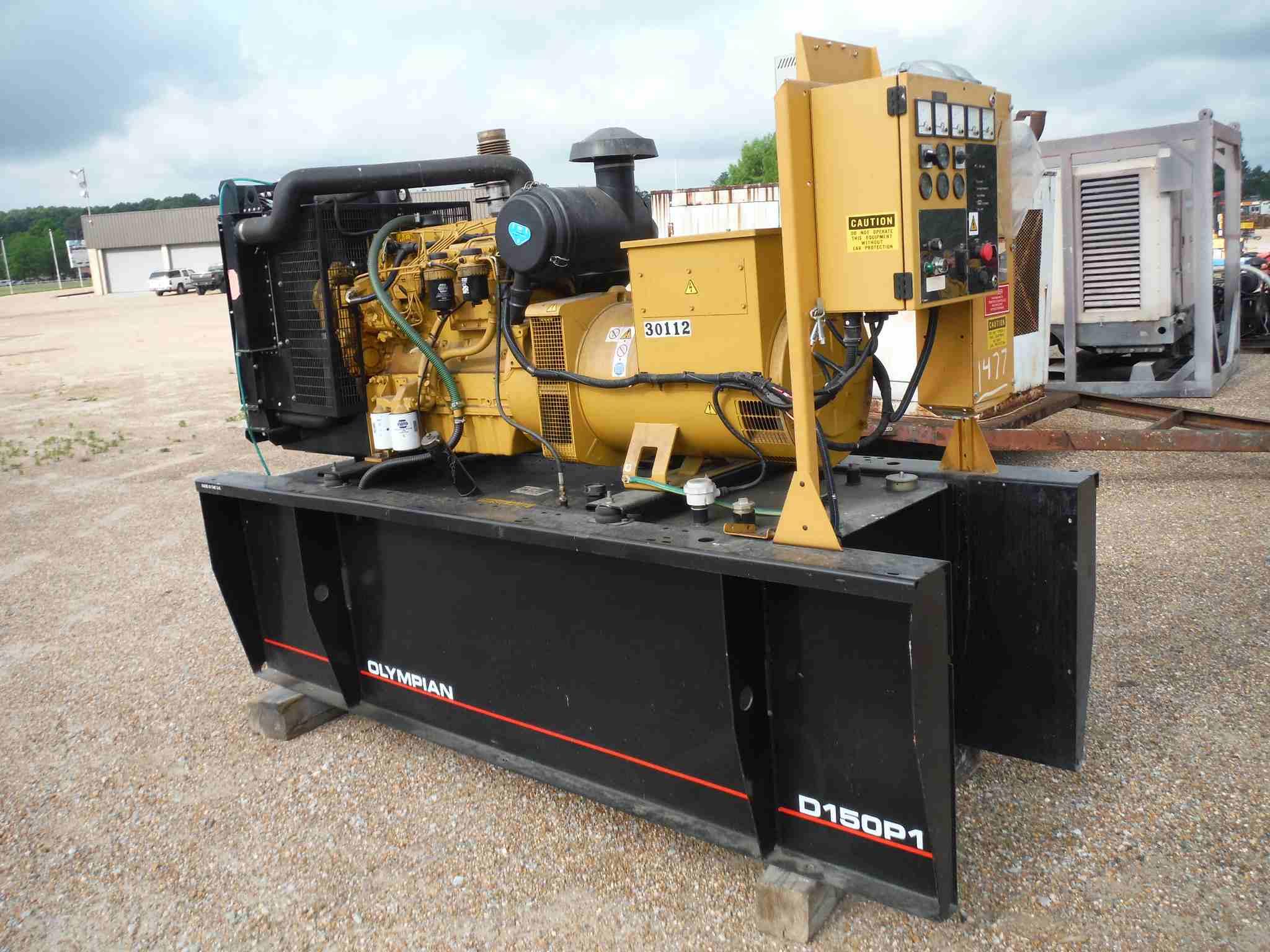 2004 Olympian 150KW Generator, s/n NAT01312: 6-cyl.Diesel, Mounted on Fuel