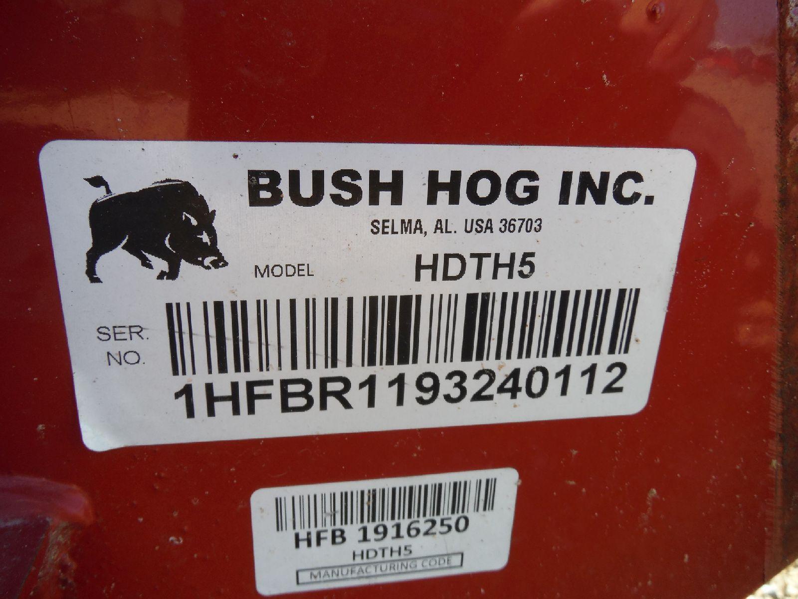 Bush Hog HDTH5 5' Finishing Mower, s/n 1HFBR1193240112