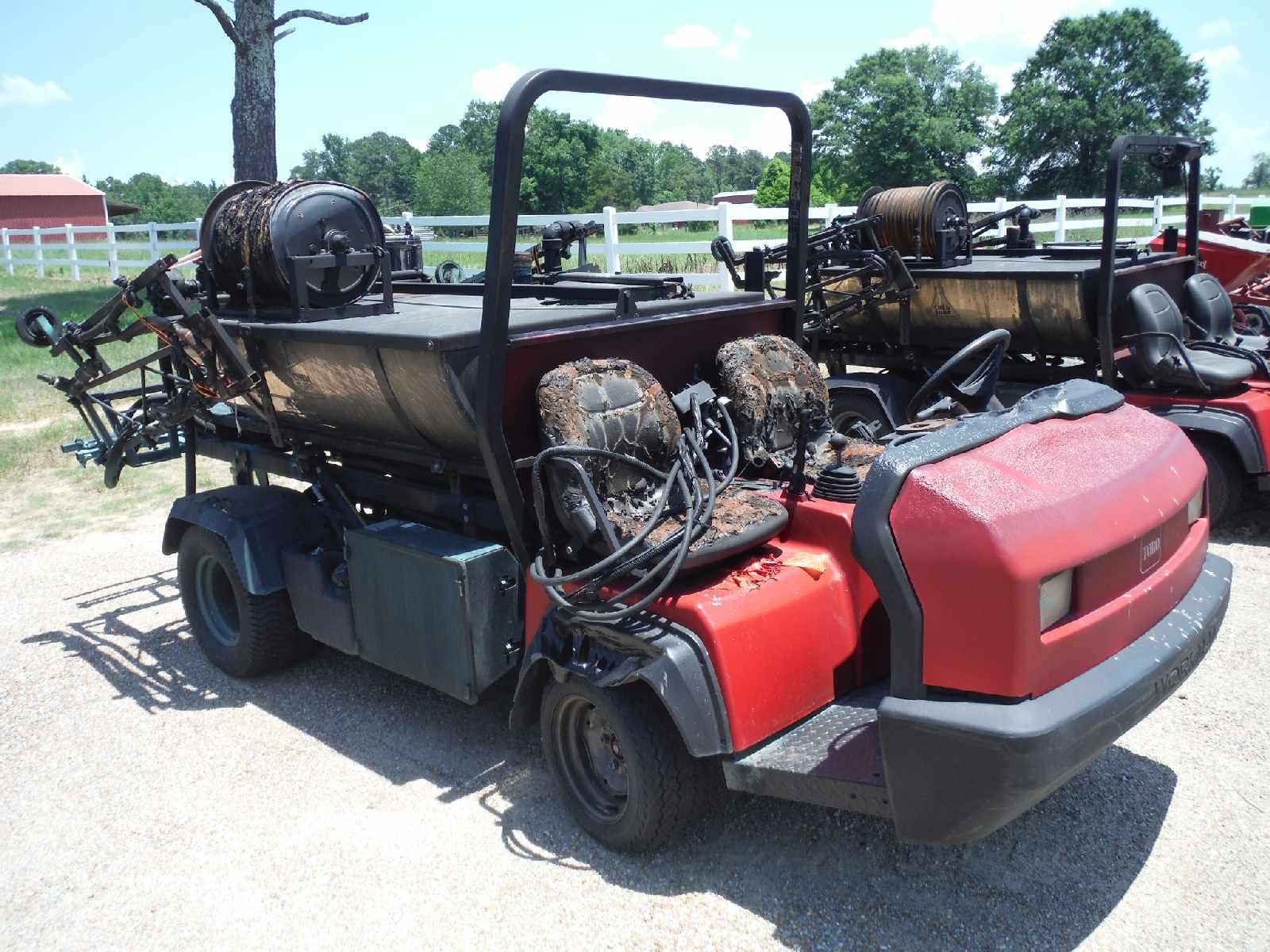 Toro Utility Cart, s/n 401267869 w/ Chem Turf VST200 Sprayer Unit (Fire Dam