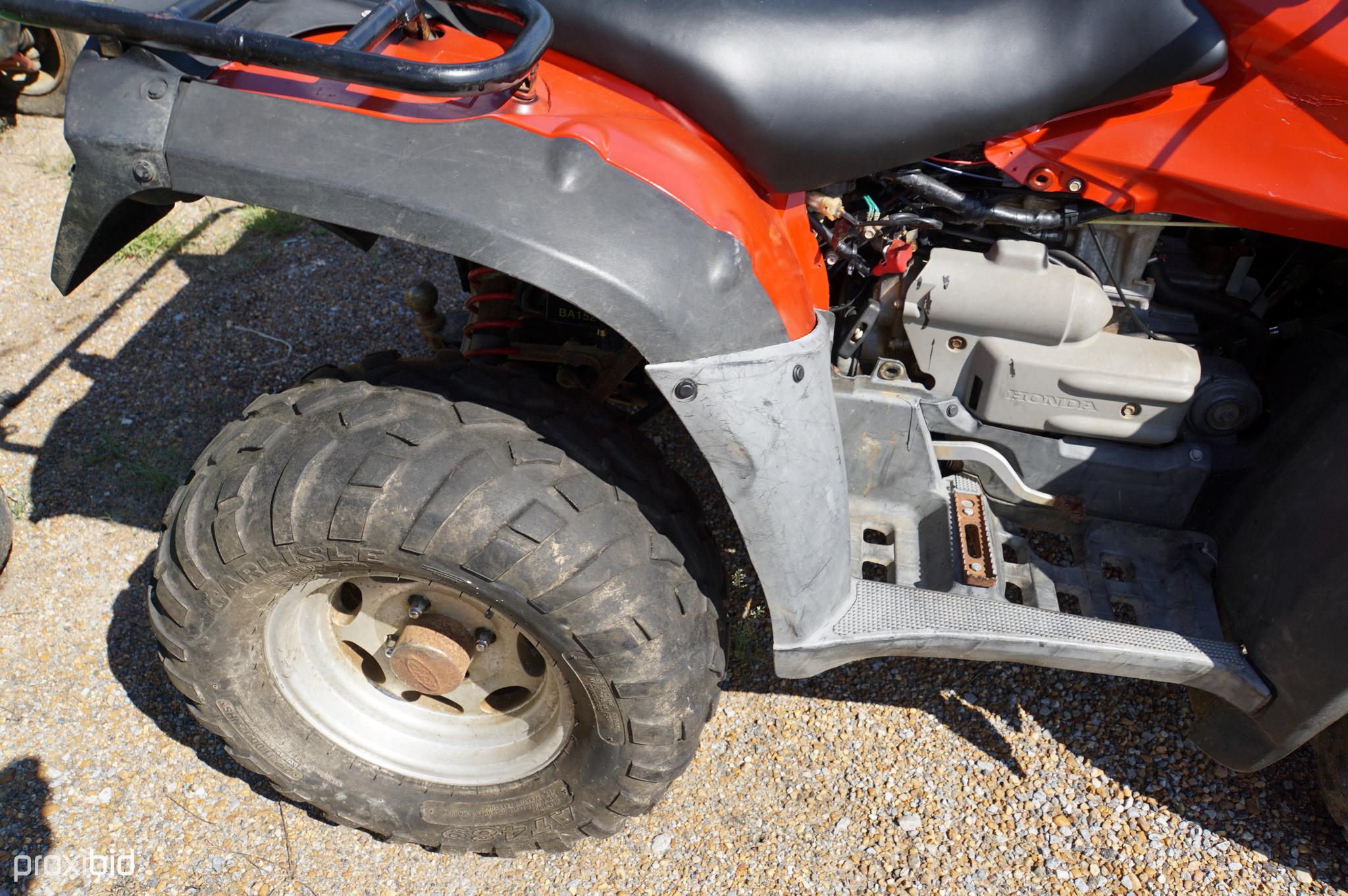 2003 Honda 650 4WD ATV, s/n 478TW28093A014310 (No Title - $50 MS Trauma Car