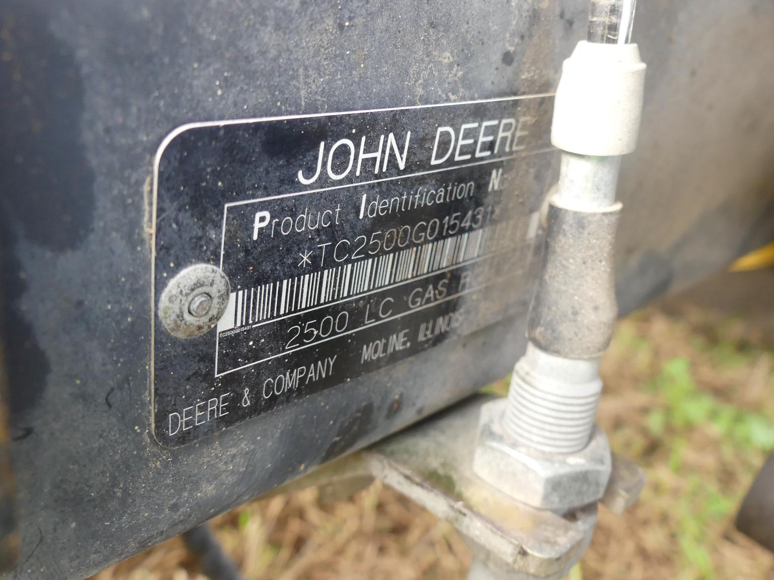 John Deere 2500 Reel Mower, s/n TC2500G015431
