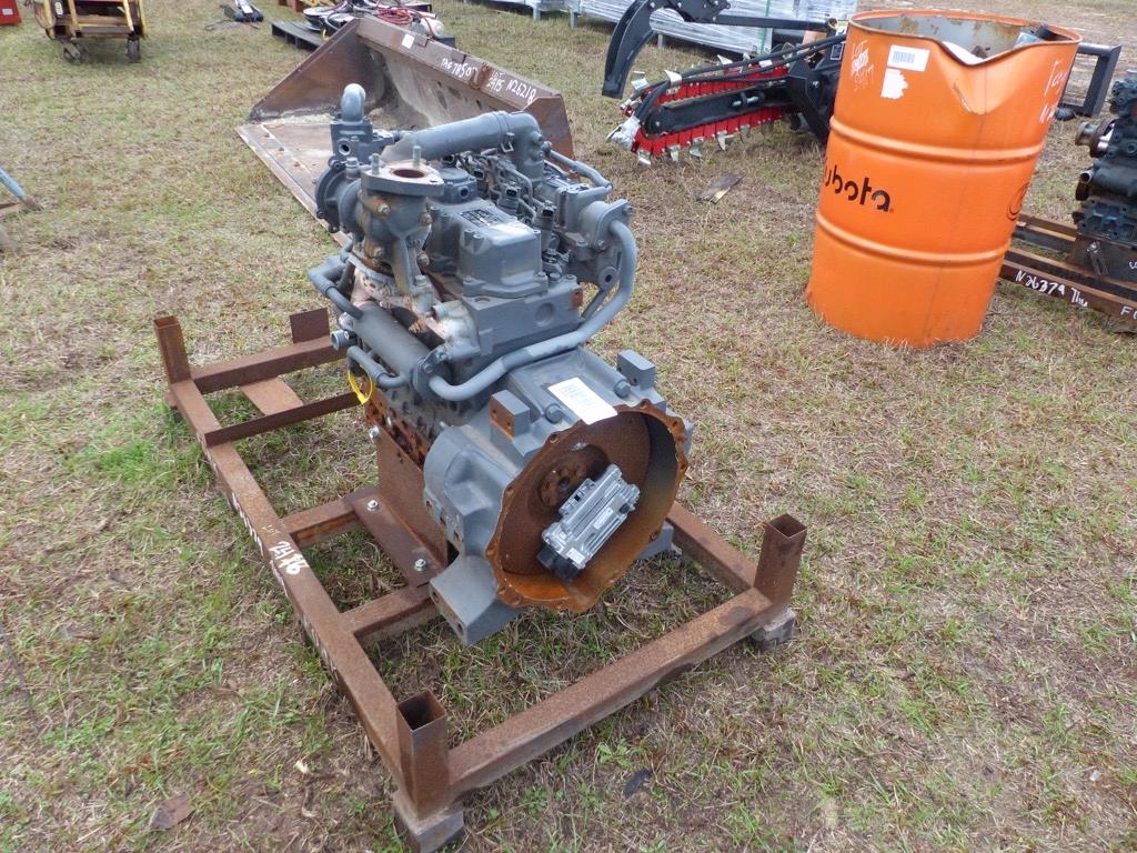 Kubota 4-cyl Diesel Engine (Salvage): Out of Kubota SVL95