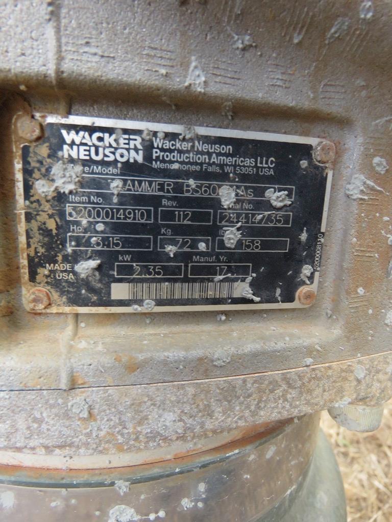 Wacker Neuson BS60-4 Jumping Jack Compactor (As Is)