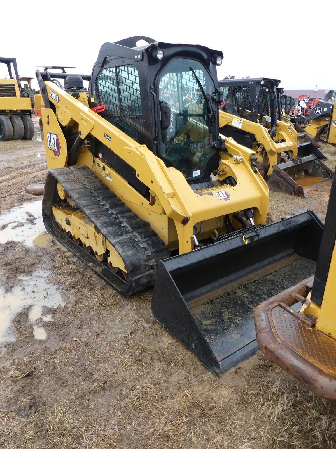 2019 Cat 299D3 Skid Steer, s/n DY900828: Rubber Tracks, GP Bkt., Meter Show