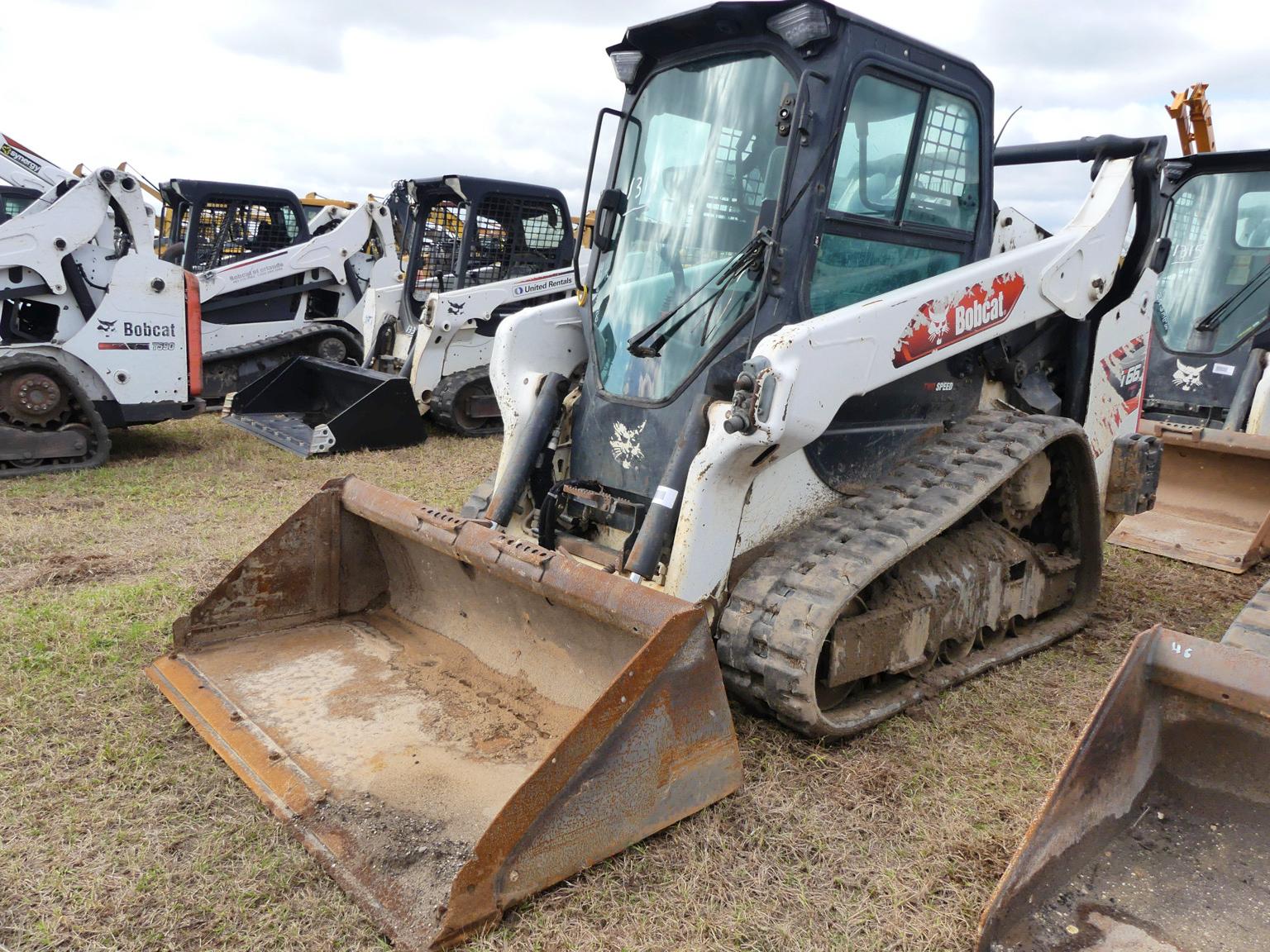 2020 Bobcat T66 Skid Steer, s/n B4SB11068: Rubber Tracks, GP Bkt., Meter Sh