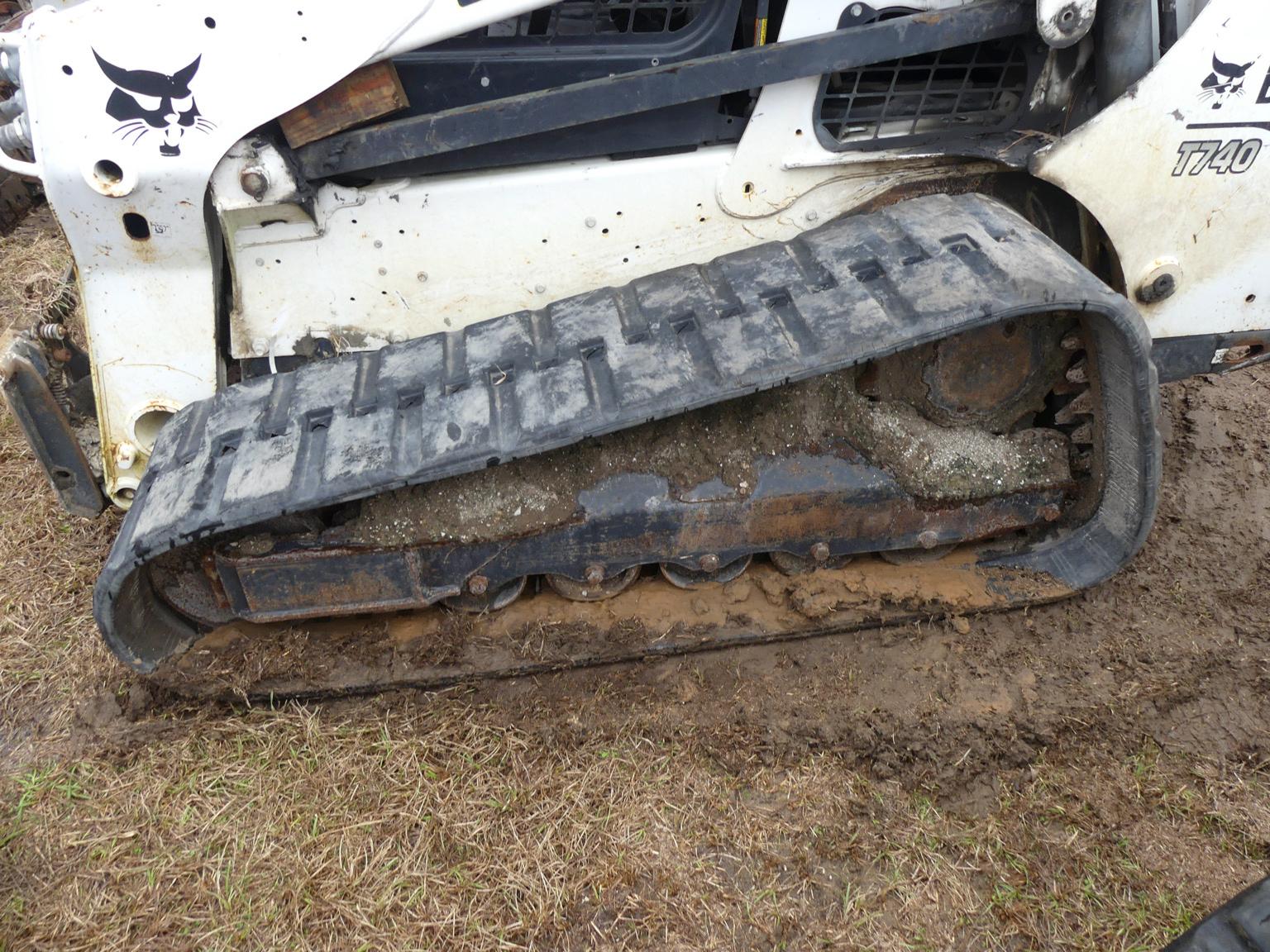 2020 Bobcat T740 Skid Steer, s/n B3CA17404: Rubber Tracks, No Bucket, Meter