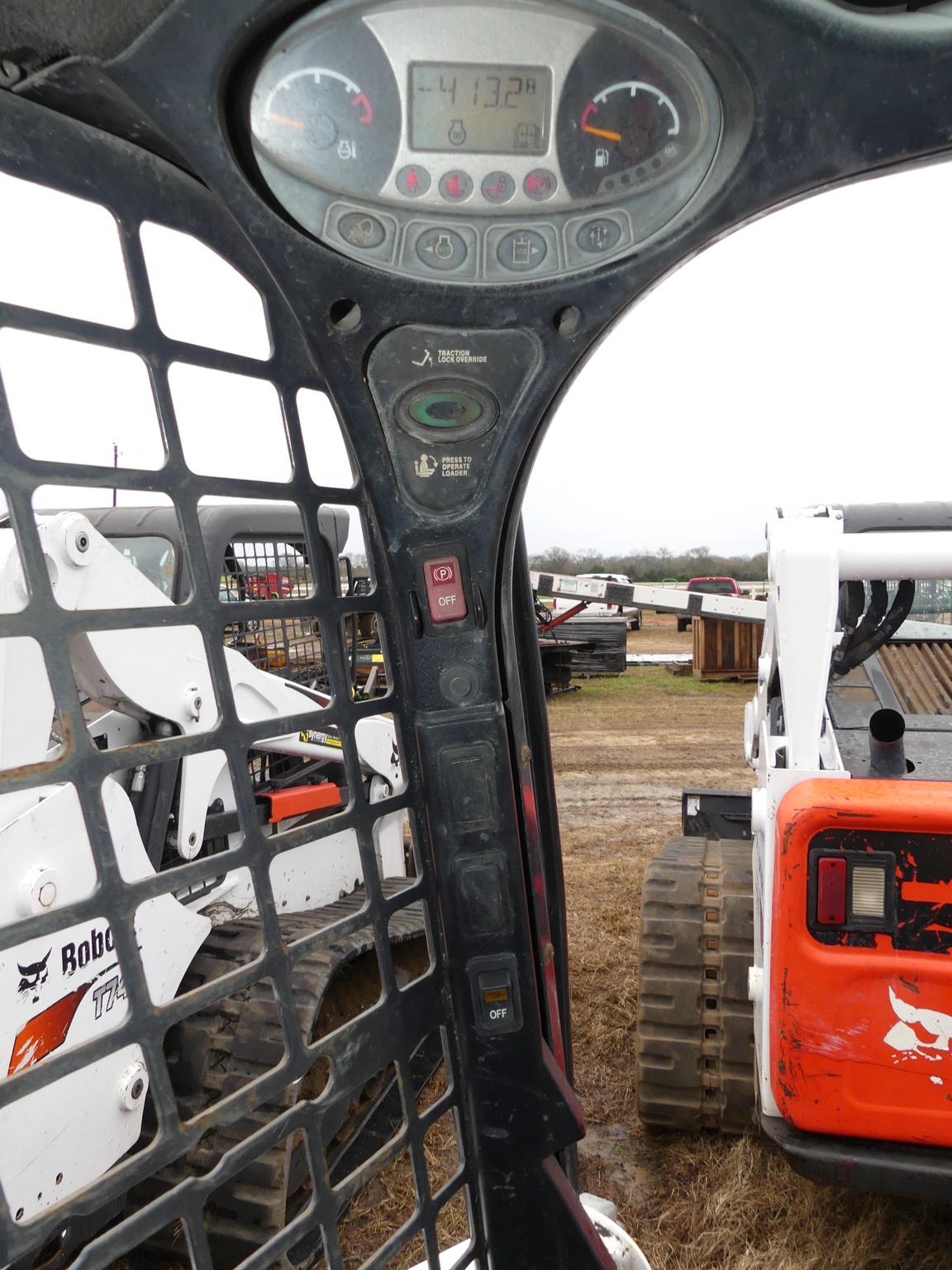 2020 Bobcat T740 Skid Steer, s/n B3CA17404: Rubber Tracks, No Bucket, Meter