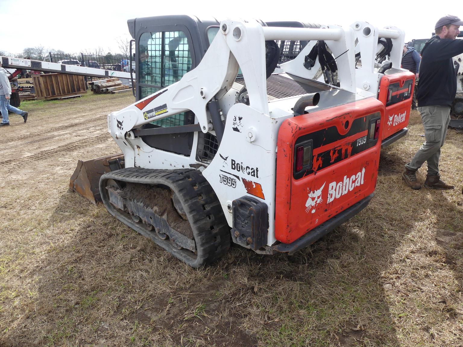 2019 Bobcat T595 Skid Steer, s/n B3NK31220: Rubber Tracks, GP Bkt., Meter S