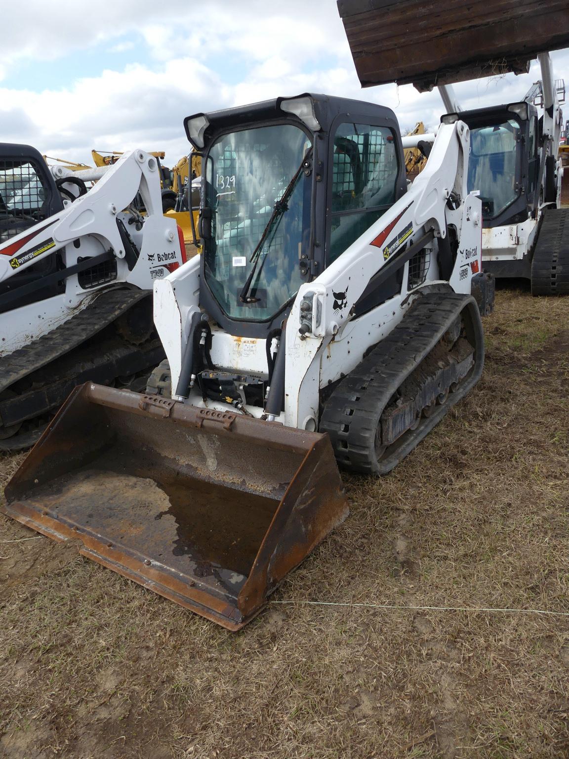 2019 Bobcat T595 Skid Steer, s/n B3NK31220: Rubber Tracks, GP Bkt., Meter S