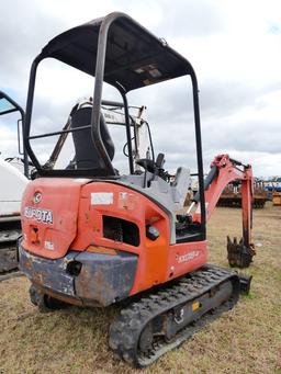 2017 Kubota KX018-4 Mini Excavator, s/n 40282: Meter Shows 3629 hrs