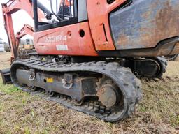 2017 Kubota KX018-4 Mini Excavator, s/n 40282: Meter Shows 3629 hrs