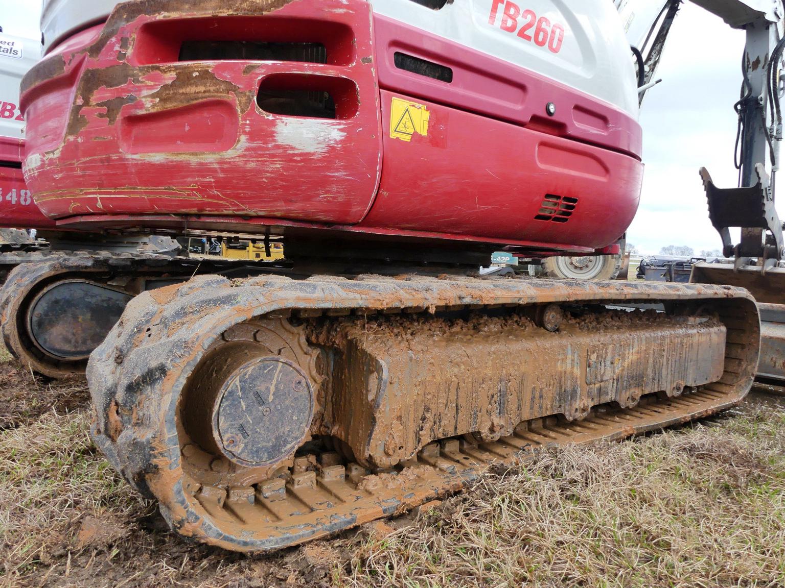 Takeuchi TB260 Mini Excavator, s/n 126103152