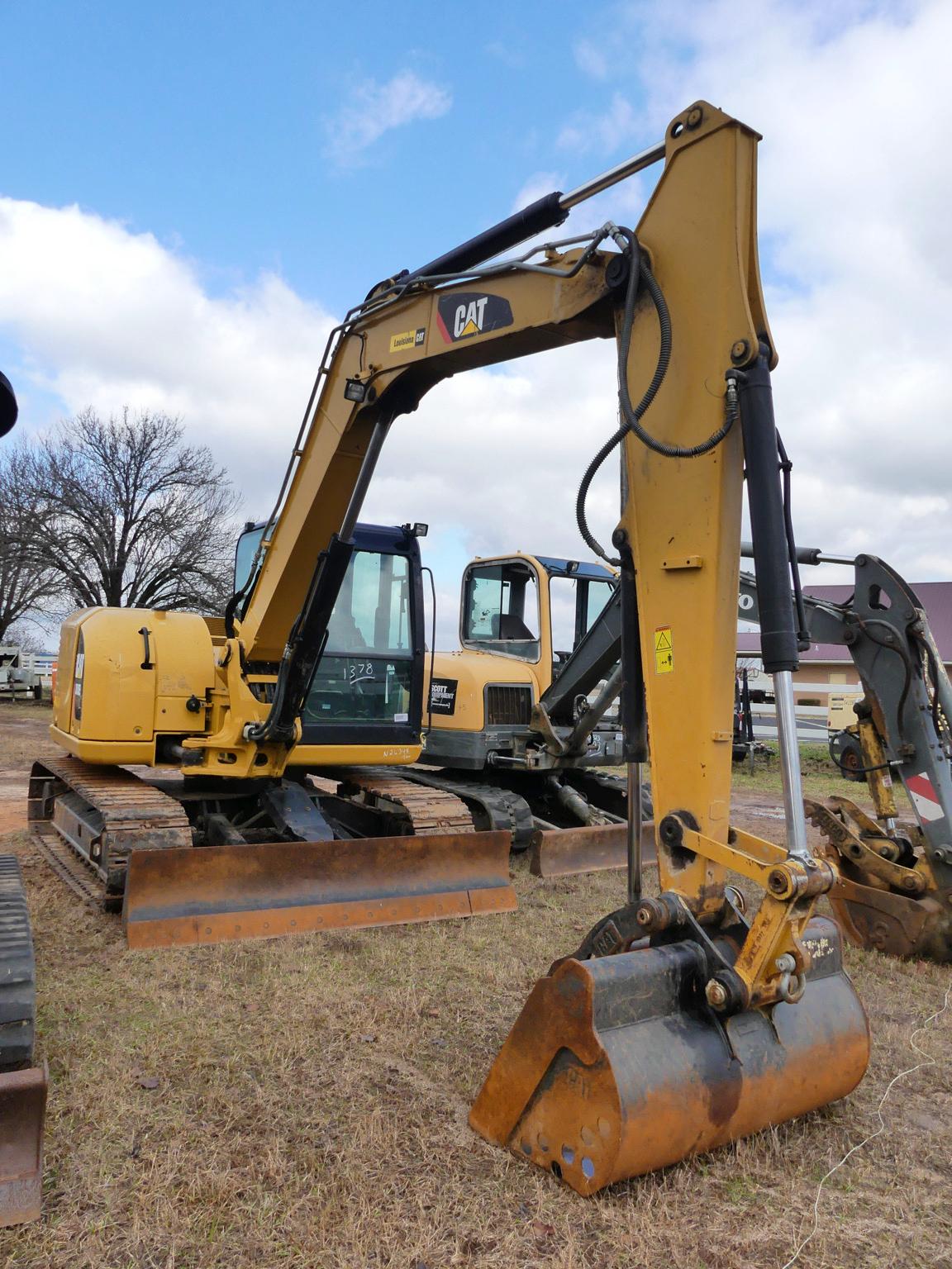 2018 Cat 308E Midi Excavator, s/n FJX11245: C/A, Hyd. Thumb, Meter Shows 24