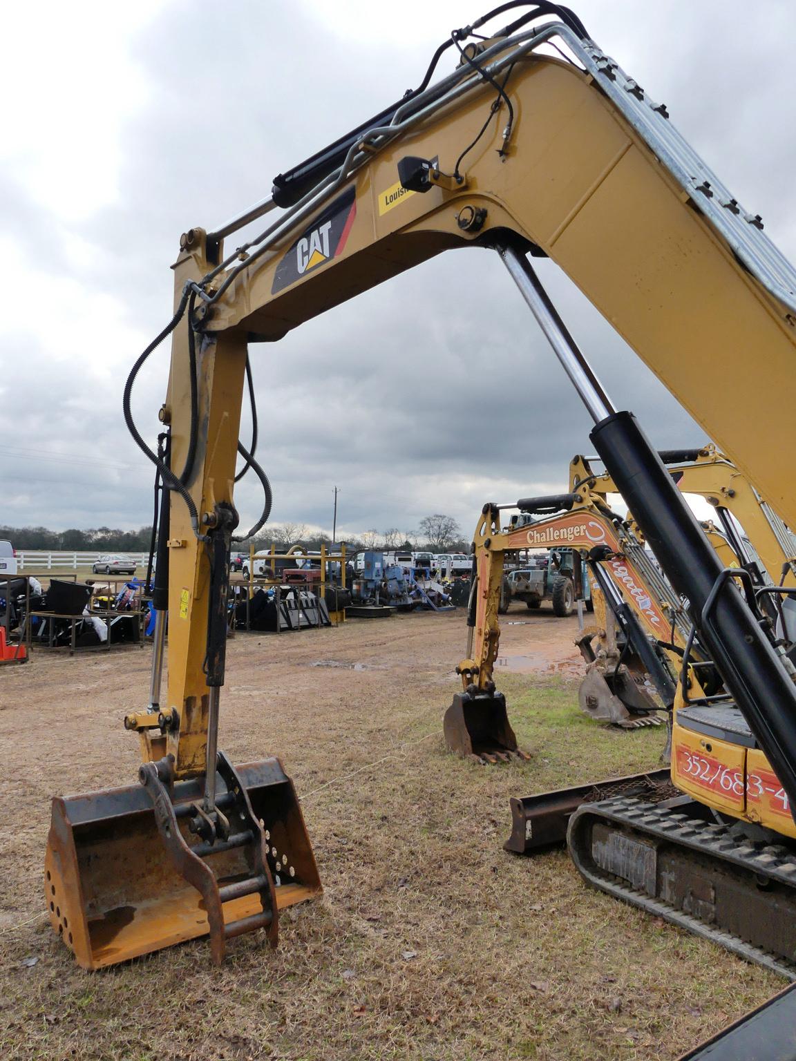 2018 Cat 308E Midi Excavator, s/n FJX11245: C/A, Hyd. Thumb, Meter Shows 24