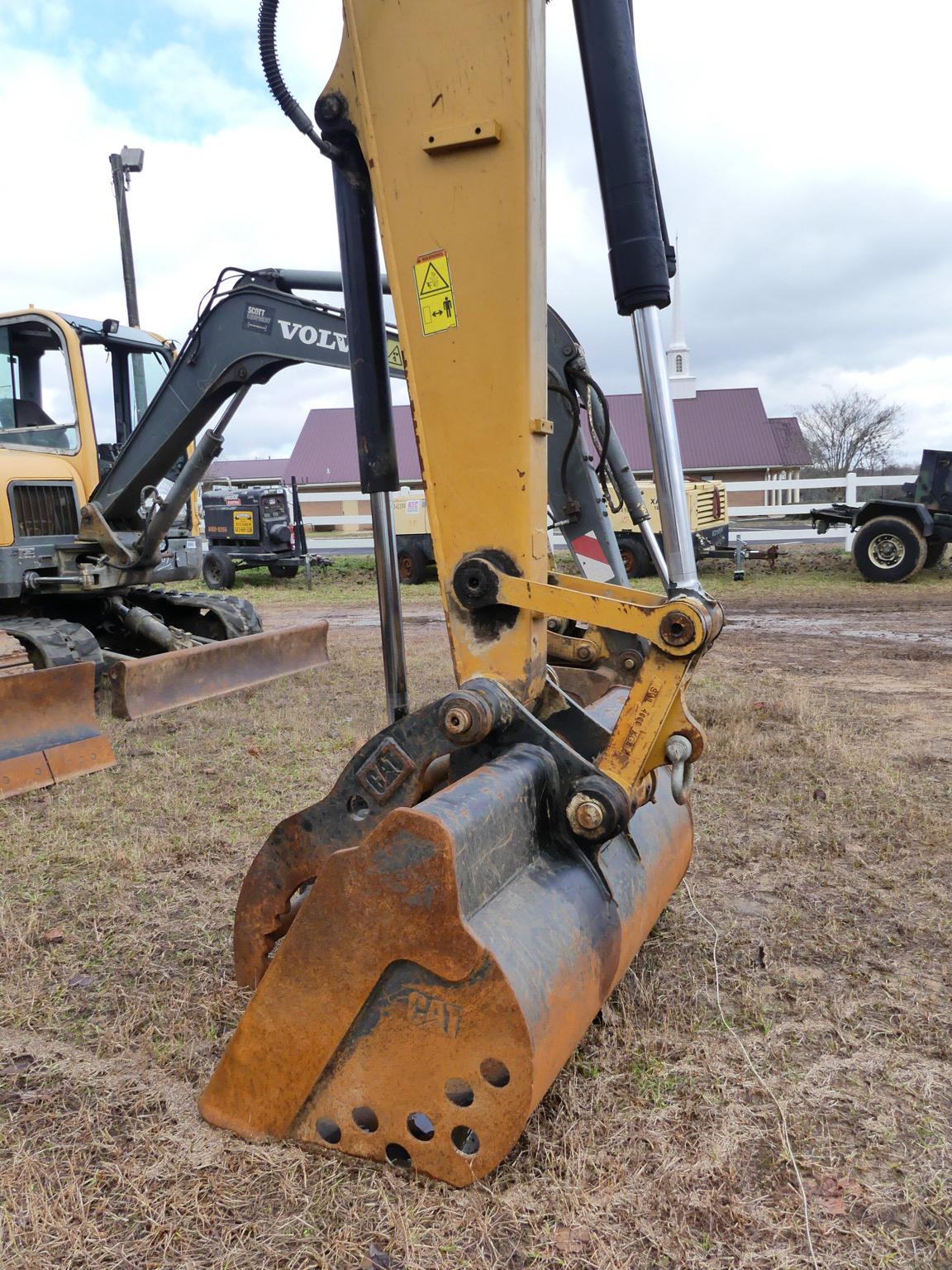 2018 Cat 308E Midi Excavator, s/n FJX11245: C/A, Hyd. Thumb, Meter Shows 24