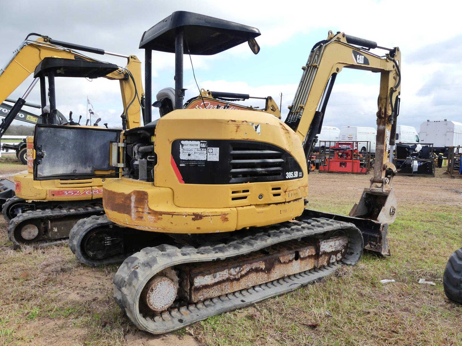 2011 Cat 305.5DCR Mini Excavator, s/n FLZ00348