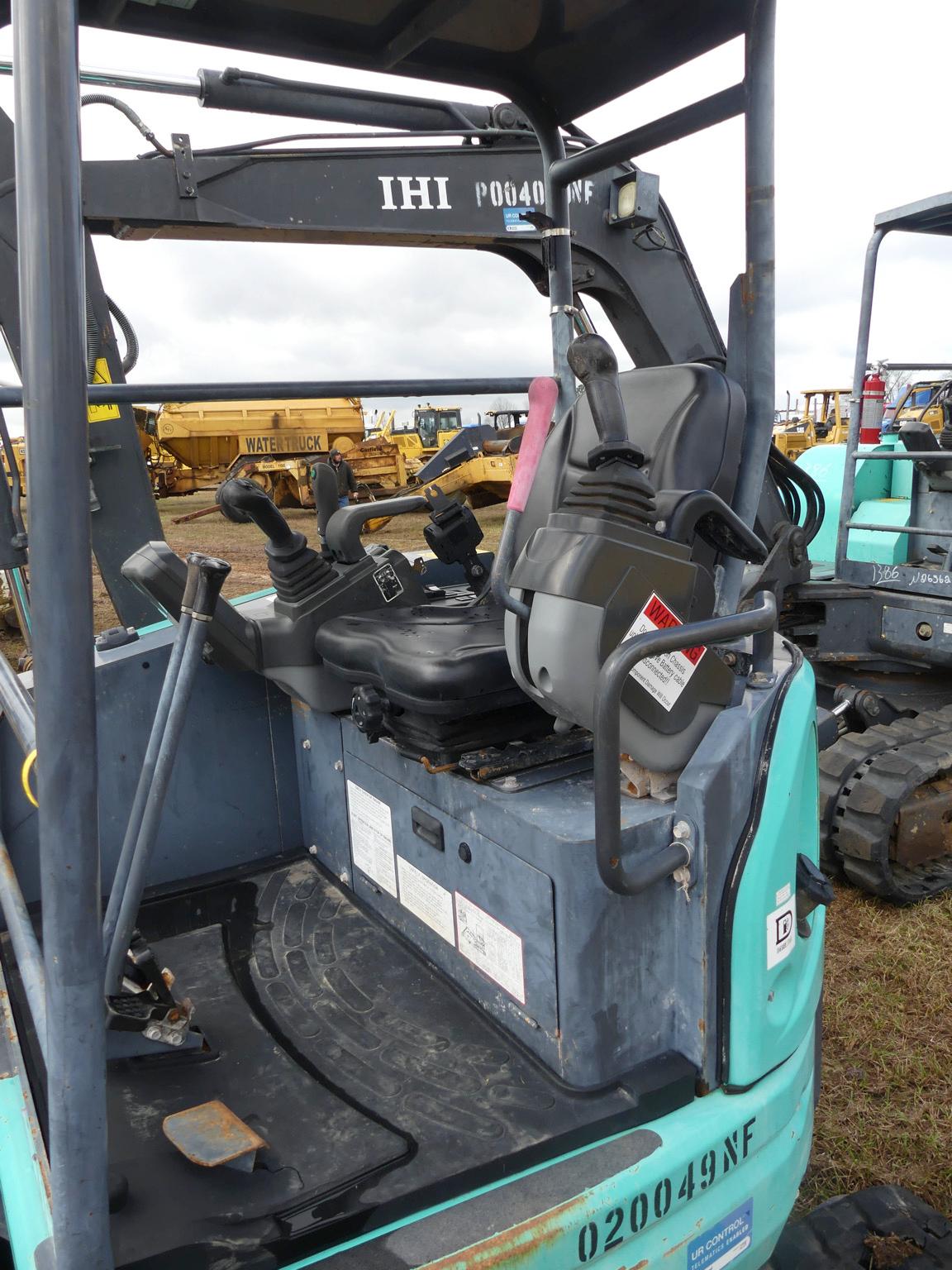 2017 IHI 25V4 Mini Excavator, s/n WQ020049: Yanmar Eng., Meter Shows 1363 h