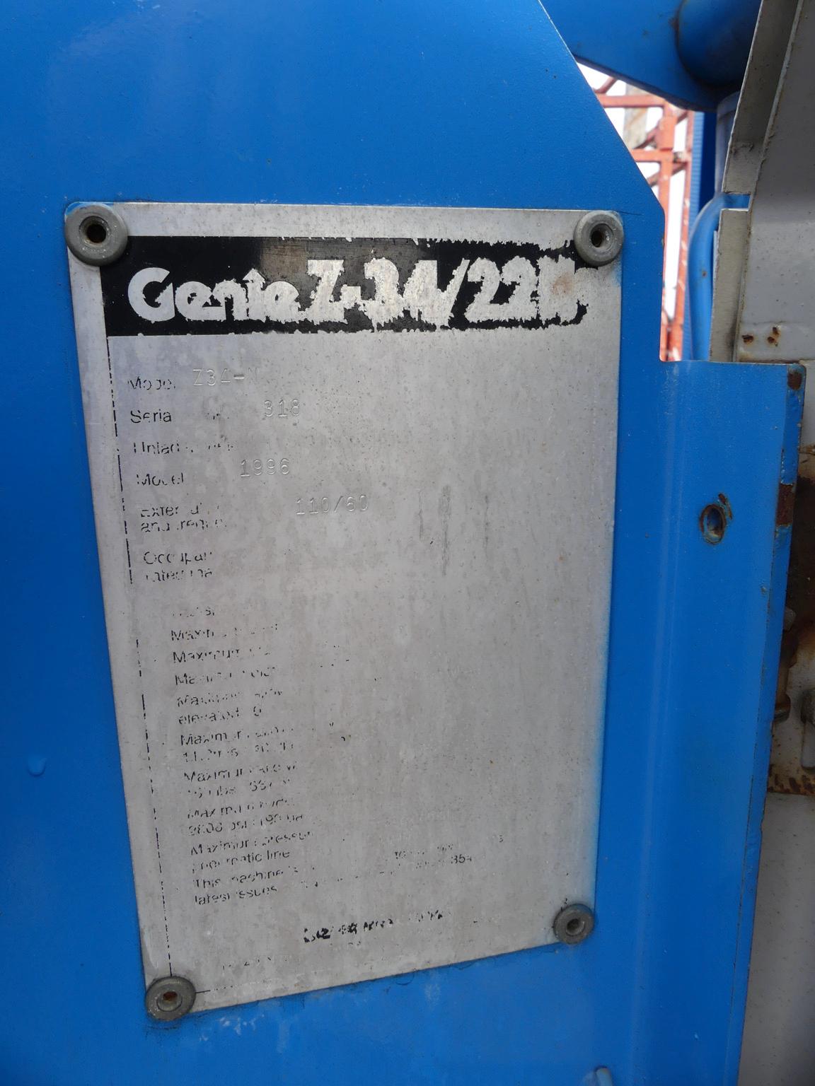 Genie Z34/22 Articulating Boom Lift: Electric