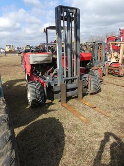 2001 Moffett M5000 Piggyback Forklift, s/n A15131: 3-wheel, Meter Shows 184