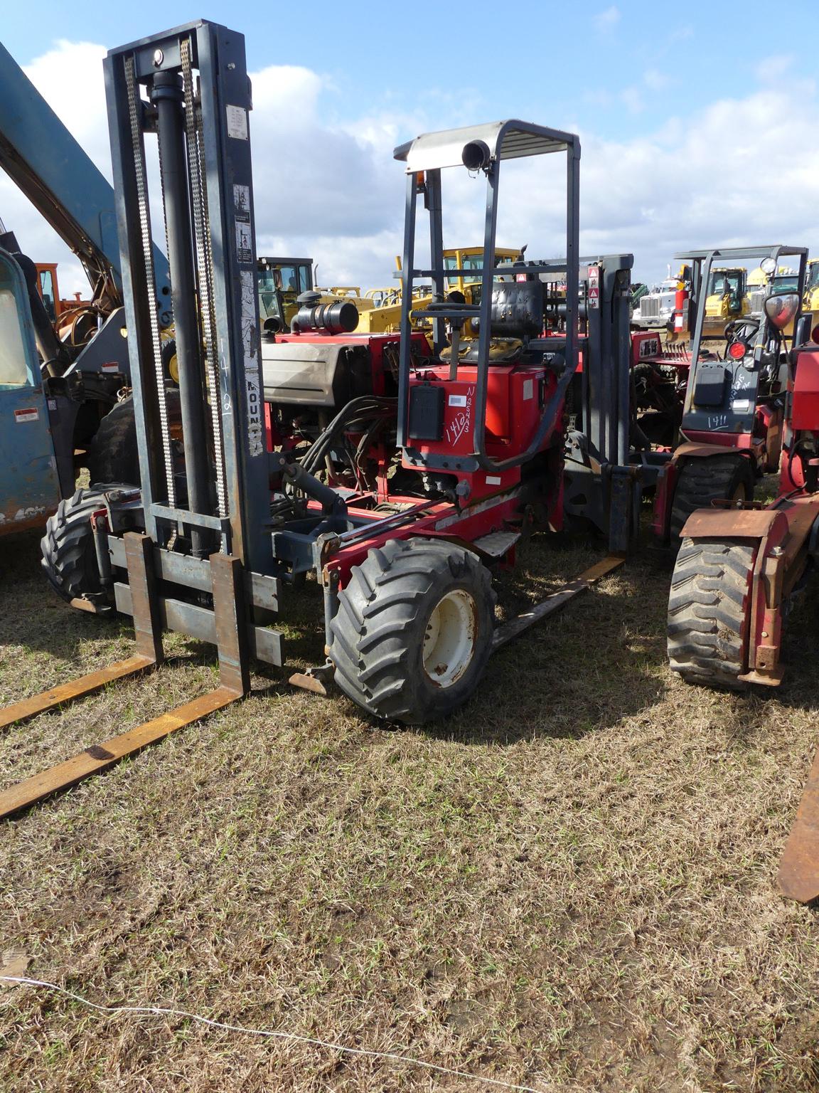 2001 Moffett M5000 Piggyback Forklift, s/n A15131: 3-wheel, Meter Shows 184