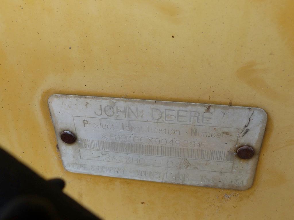 John Deere 310G Loader Backhoe, s/n T0310GX904928