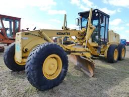 2001 Komatsu GD530A-2BY Motor Grader, s/n 210649: Encl. Cab, Hyd. Side Shif