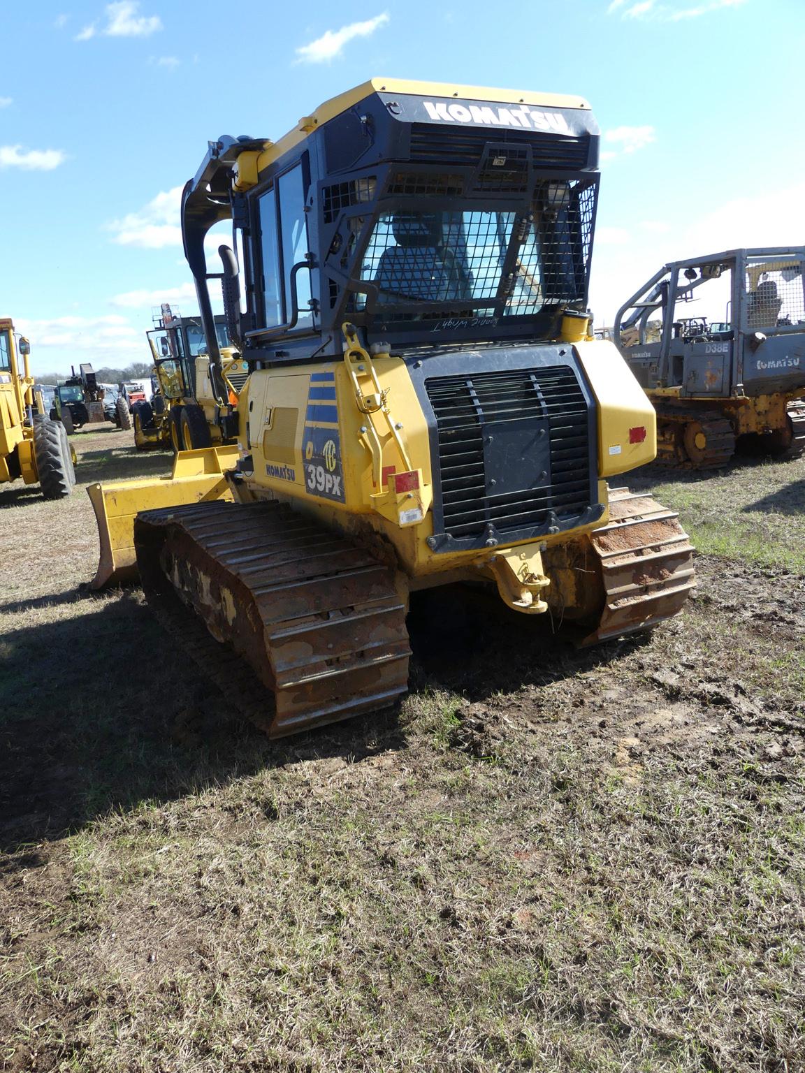 2018 Komatsu D39PX-24 Dozer, s/n 95837: C/A, Sweeps, Screens, Meter Shows 5