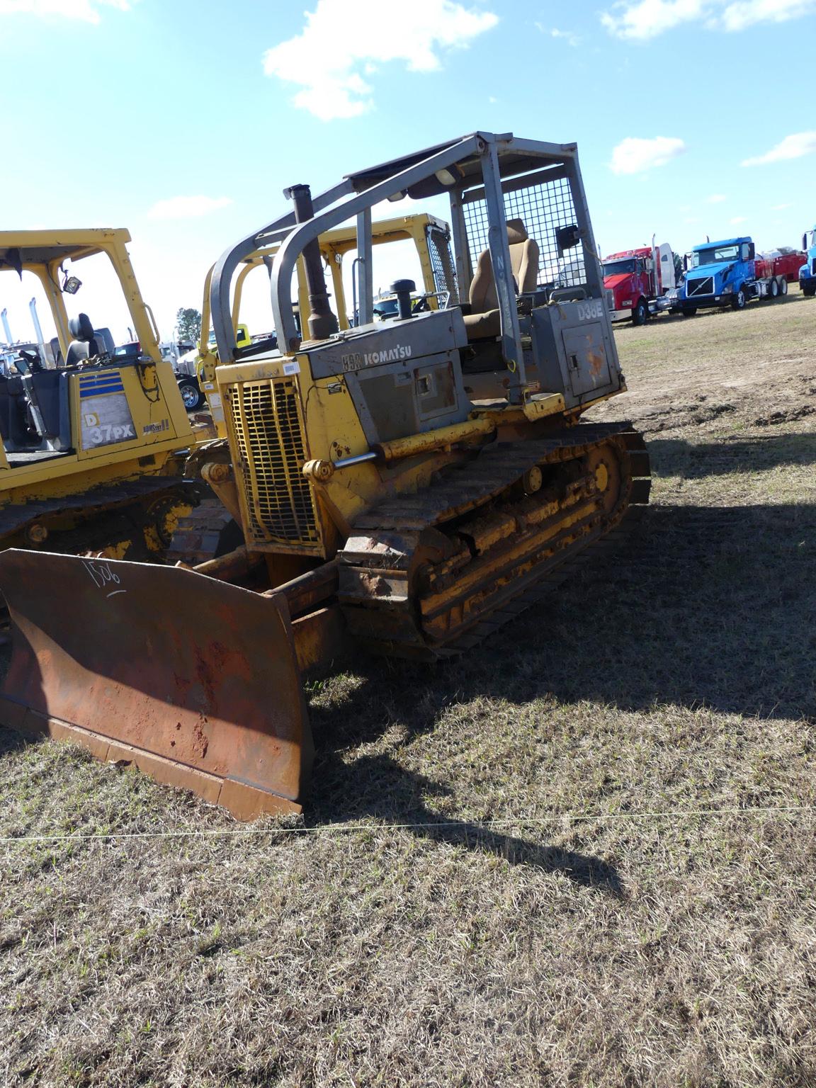 Komatsu D38E Dozer, s/n P086137: Meter Shows 1425 hrs