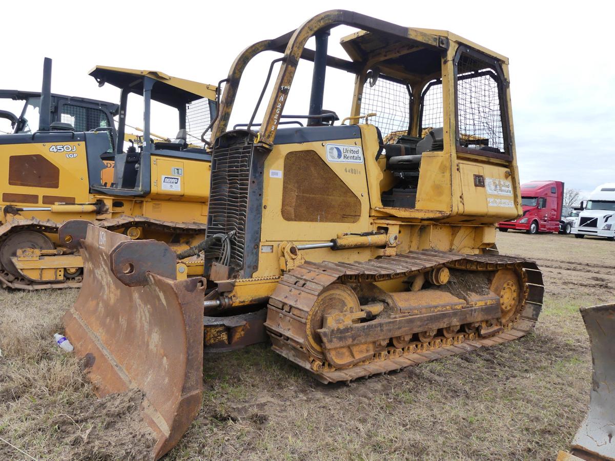 John Deere 550H Dozer, s/n T0550HX908734: Canopy, Sweeps, 6-way Blade