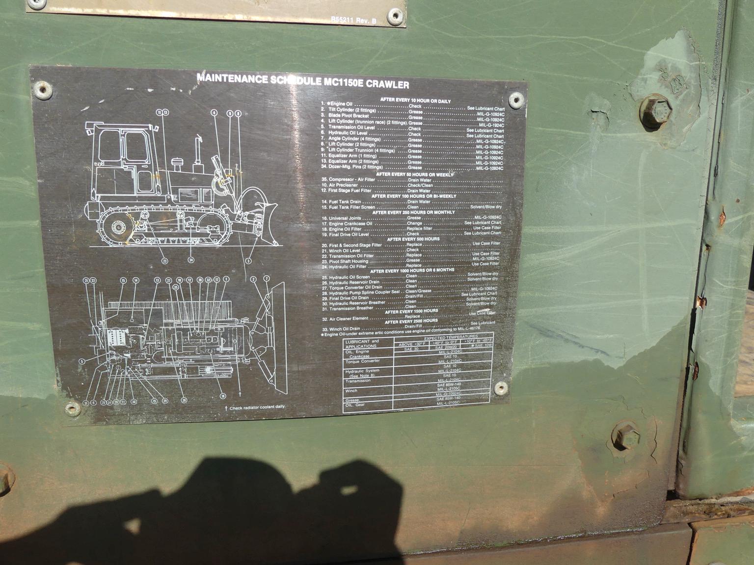 Case 1150E Dozer: Ex Military, Meter Shows 387 hrs