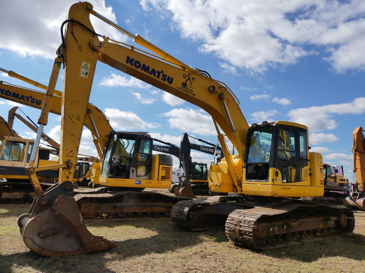 2014 Komatsu PC228USLC-8 Excavator, s/n 51678: Encl. Cab, Meter Shows 6654