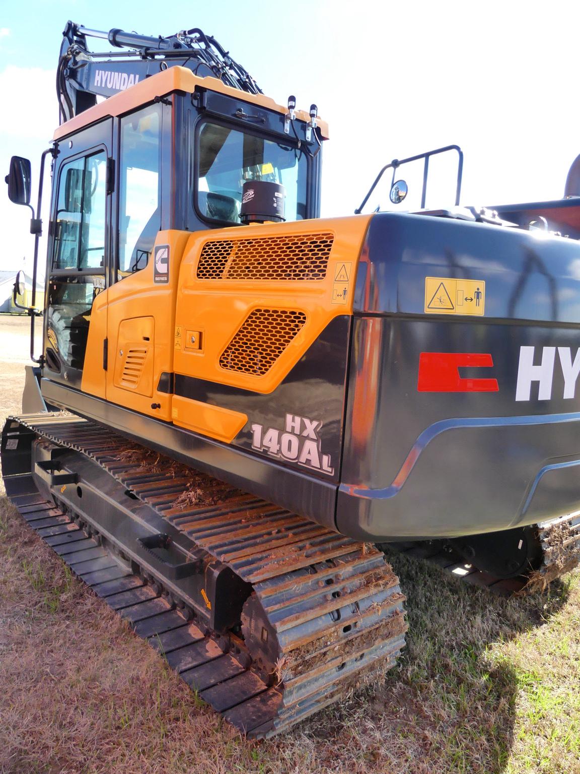 2022 Hyundai HX140AL Excavator, s/n HHKHE433CE0000121: C/A, 4th Gen 3.8 Cum