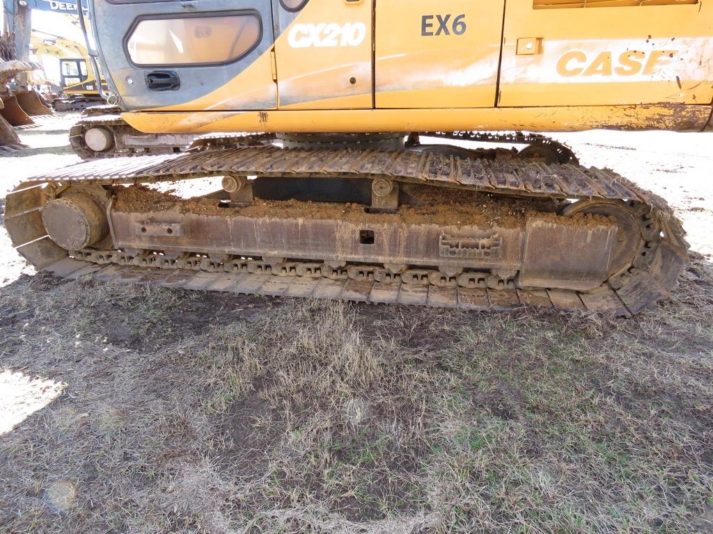 Case CX210 Excavator, s/n VAC2211873: Meter Shows 10156 hrs