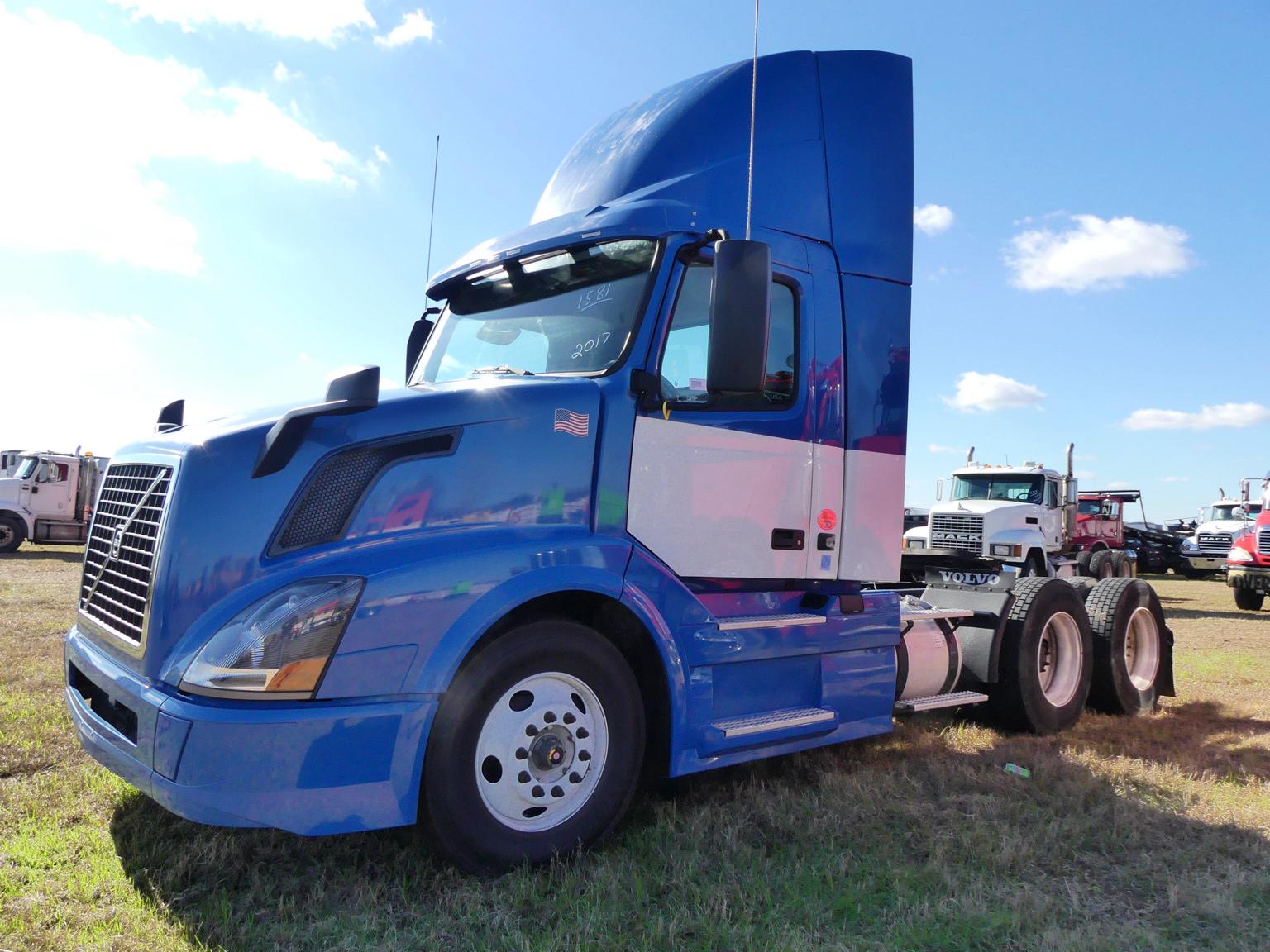 2017 Volvo Truck Tractor, s/n 4V4NC9EH1HN982978: Day Cab, Odometer Shows 64