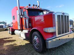 2015 Peterbilt 389 Truck Tractor, s/n 1XPXD49X0FD285504: Stand Up Sleeper,